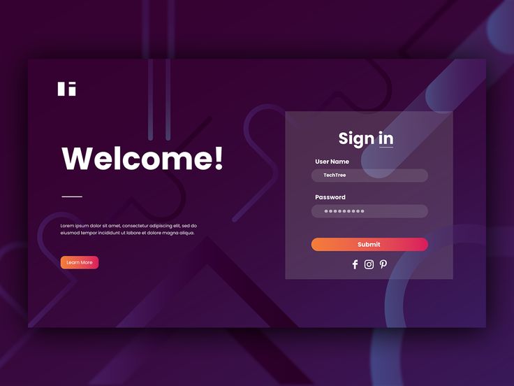Interface de page de connexion ERP moderne